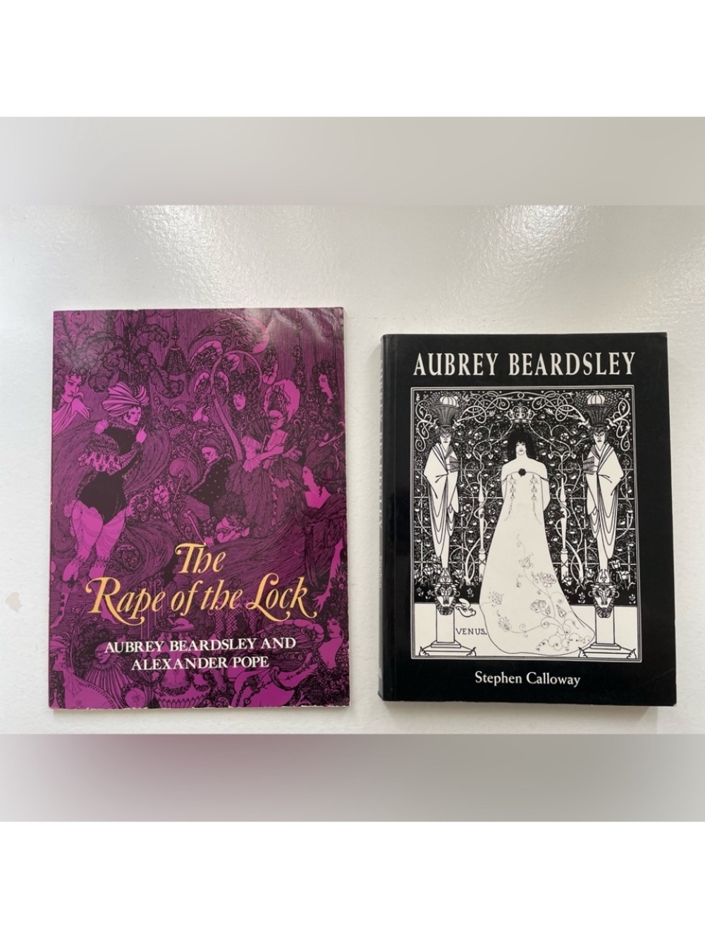 Aubrey beardsley book bundle, rape of the lock and stephen calloway